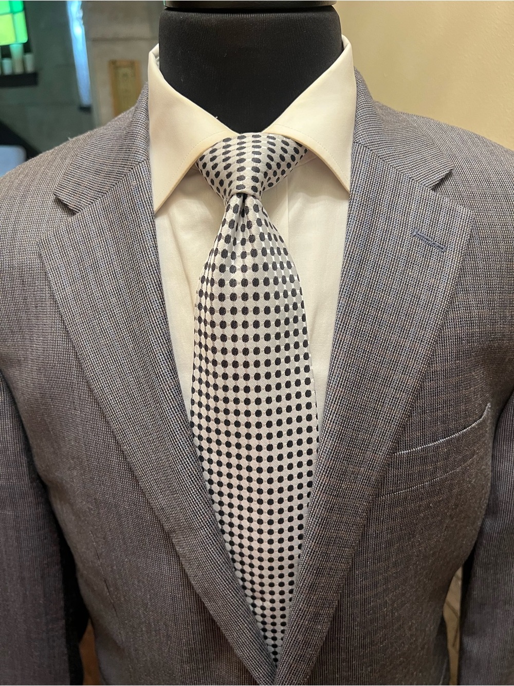 Lauren Ralph Lauren Gray Checked Sport Coat Blazer Wool/Silk Men 42R - Picture 8 of 14